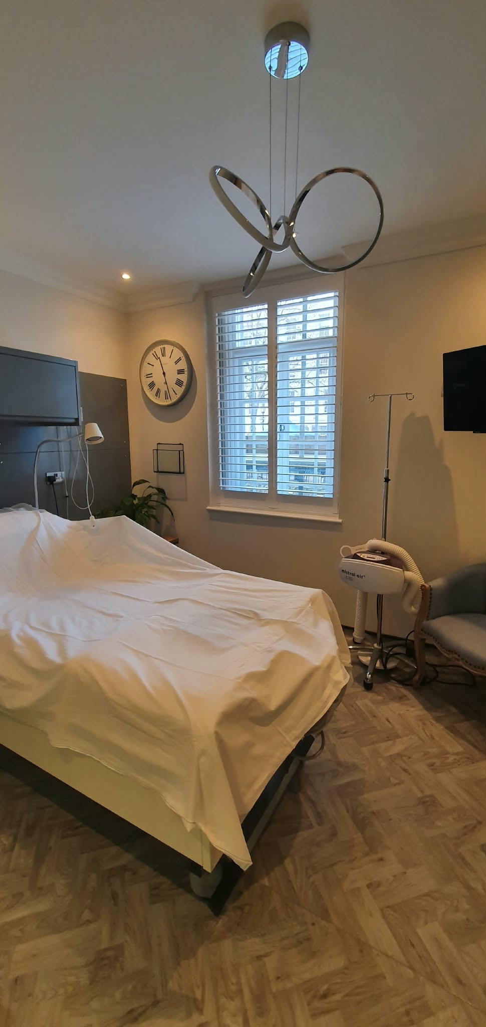 Shutters in a medical room — Sustainable Shutters & Blinds